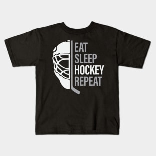 Eat Sleep Hockey Repeat Kids T-Shirt